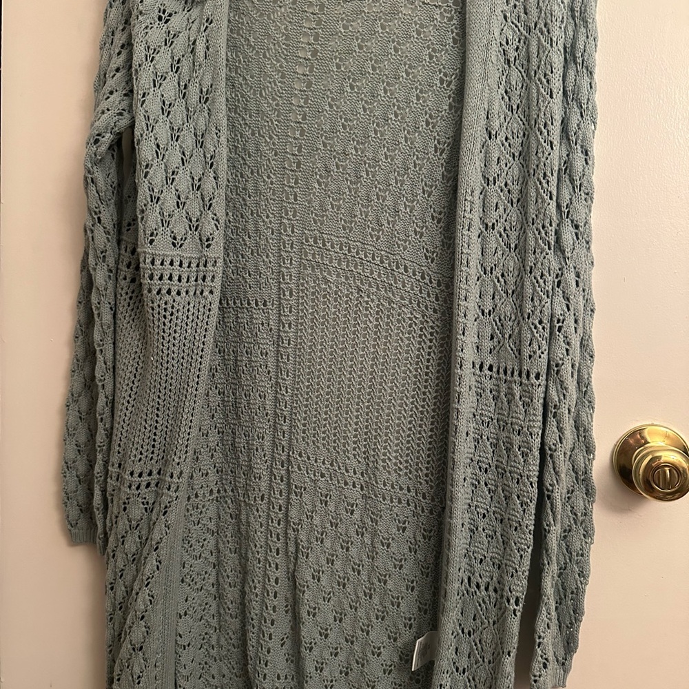 Police Women's Gray Cardigan Sweater